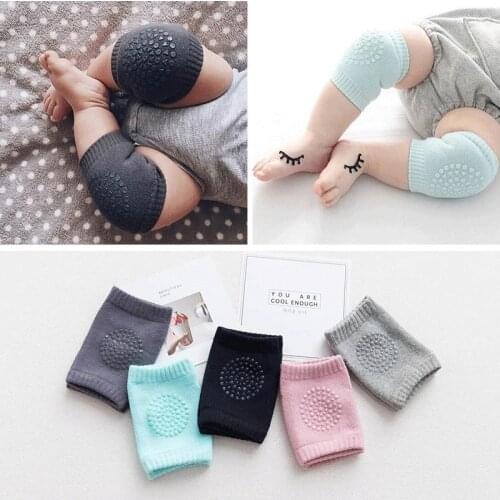 For 0-6 Years old Months Baby Toddler Kids Knee Protector Cotton Pad Crawling Safe Socks Boy And Girl