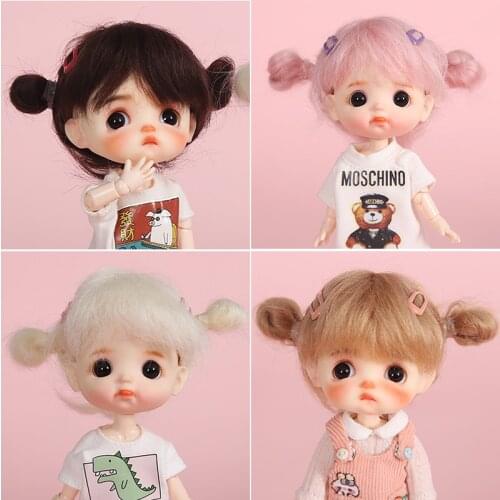New 1/8 BJD SD Doll accessories Wig Soft synthetic Mohair Cute fashion braid for doll BJD SD OB11 doll hair girls wigs