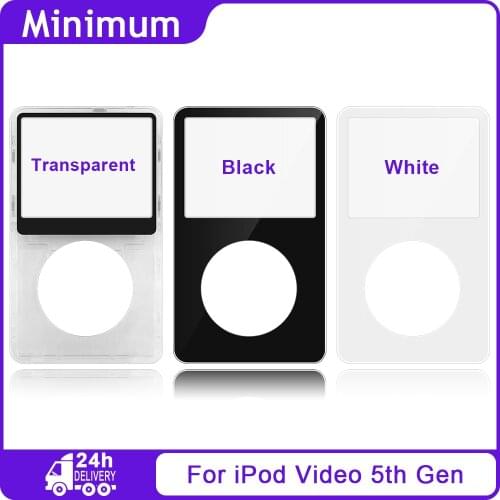 New Transparent Clear Cover For iPod Video 5th Gen 30GB 60GB 80GB Plastic Front Housing Case Shell