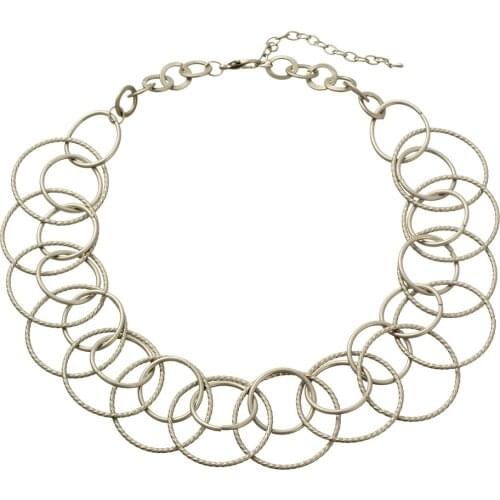 3 Color New Fashion Vintage Chunky Chain Gold color punk statement Necklace For Women Necklaces & Pendants Jewelry
