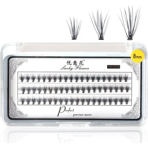 0.07 C Curl 20D Volume Pre-made Individual Eyelash Extensions False Eyelashes Extensions Natural Bushy