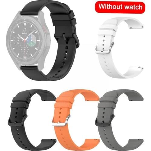 Silicone Strap For Samsung Galaxy Watch 4 Silicone Strap Tail Round Wristband Smartwatch Fit Strap Z0H2