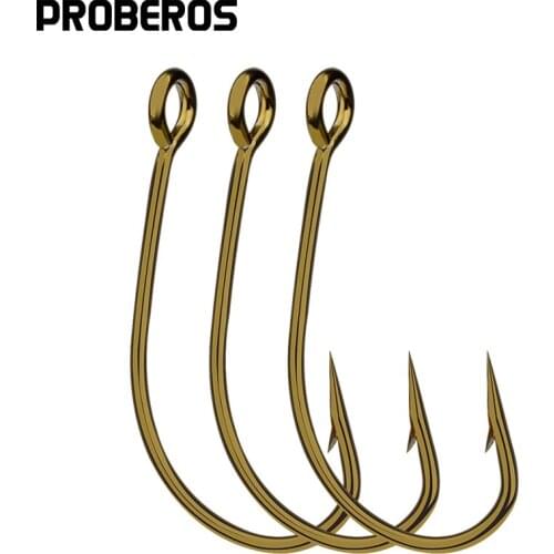 PROBEROS Fishing Hook 72A Material fishhook Fly Hooks 1000pc/lot Salmon Dry Flies Fish Hook Tackles