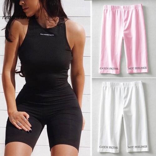 High Waist 2020 Fashion Shorts Women Sexy Biker Shorts Fitness Korean Casual Sexy Short Summer 4 Color Athleisure Cycling Shorts