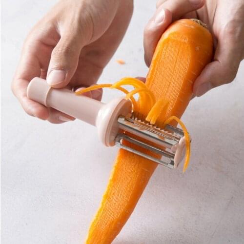 Vegetables Peeler Knife Handle Kitchen Tools Stainless Steel Knife Cabbage Graters Salad Potato Slicer Fruit Accessories 3 In 1