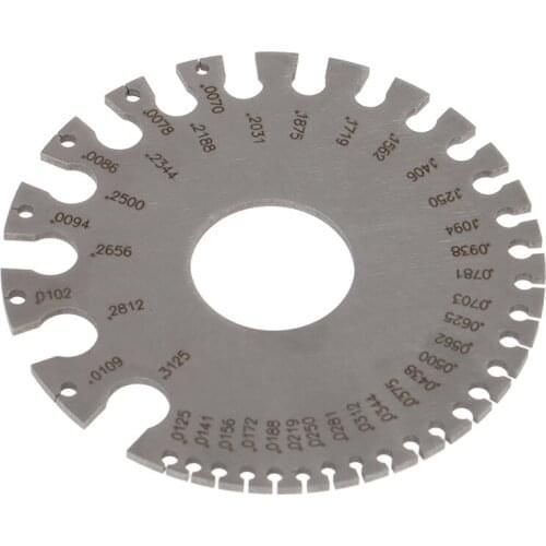 High Quality 1Pc Wire Gauge Metal Round Wire Diameter Measuring Instrument
