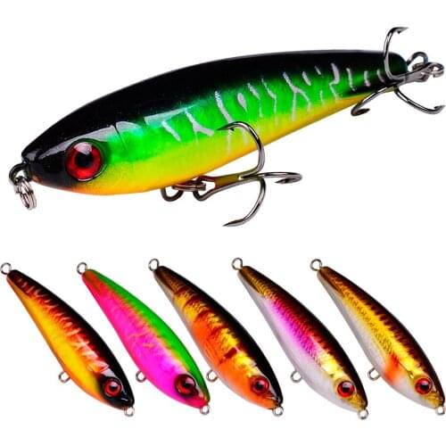 1Pcs Pencil Sinking Fishing Lure Floating Wobblers Bass Fishing Tackle Lures Fishing Accessories Saltwater Lures Fish Bait