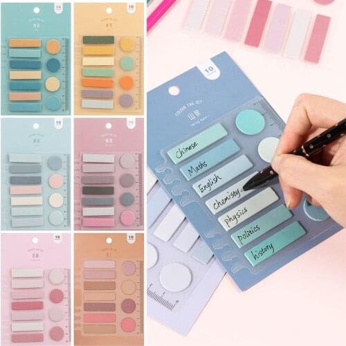110Sheets Colorful Planner Stickers Key Points Index Flags Note Sticker Bookmark Labels Sticker School Office Stationery Supply