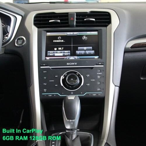 128GB Tesla Screen For 2013 2014 2015 2016 2017 Ford Mondeo Fusion MK5 Android 9 Unit Car Multimedia Player GPS Radio Stereo