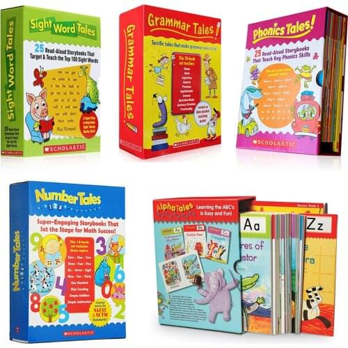 Learning Number Tales 16 Books/set English Books for Children Math Book for Kids Game Educational Toys In English