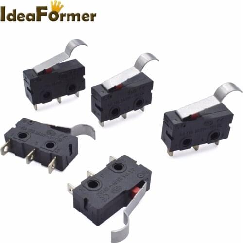 2/5/10pcs 3D Printer KW12 Micro Limit Sensor Auto Switch 5A 125 250V