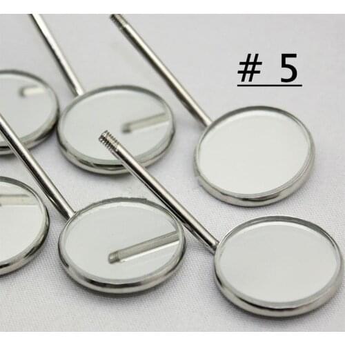 50Pcs Dental Mouth Mirror Reflector Dentist Equipment Dental Orthodontic Stainless Steel Mouth Mirrors Dentist Instrument