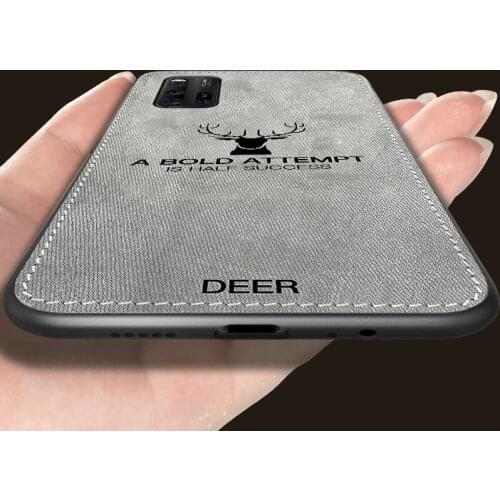 Luxury Cloth Phone Case For Vivo X50 X60 Pro Plus V17 Neo V15 S1 Pro S9 iQOO 7 Z1X Neo 3 5 Pro Z3 Cover Deer Silicone Case Coque