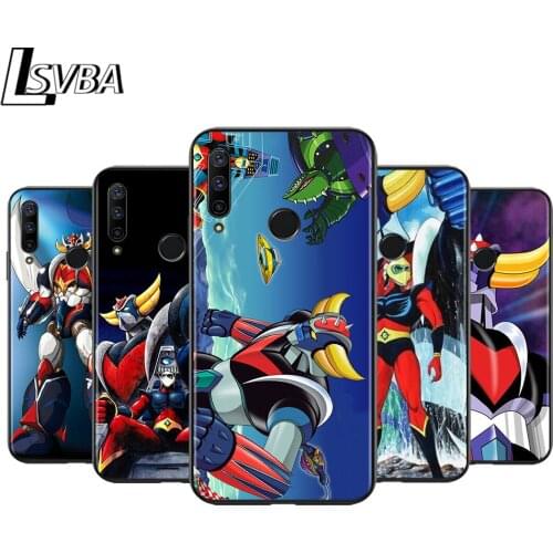 Anti-Fall Soft Black Cover UFO Robot Grendizer For Huawei Honor 10i 10 8S 8C 8X 8A 8 7S 7A 7C Pro Phone Case