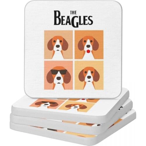 The Beagles Diatomite Square Round Shape Coaster Non Slip Cup Bonsai Mat Soap Toothbrush Pad Wholesale 10x10cm