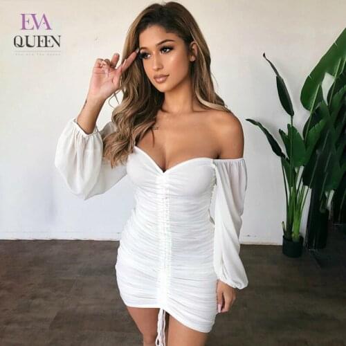 Evaqueen White Summer Dresses