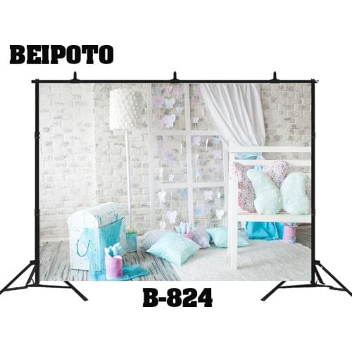 Photography backdrops home decoration white girl room butterfly photo booth background photocall studio props vinyl