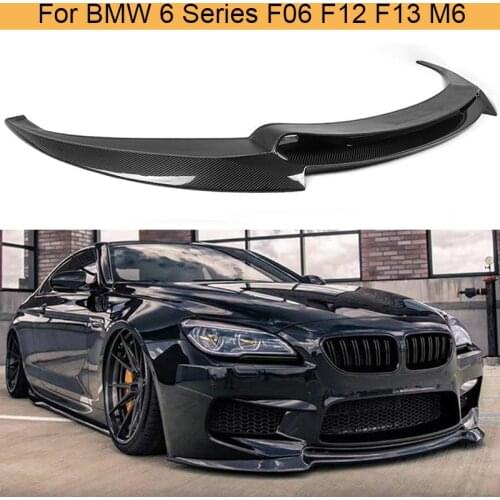 6 Series Carbon Fiber Car Front Bumper Lip for BMW F06 F12 F13 M6 Base Sedan Convertible Coupe 2014 - 2017 Front Lip Spoiler