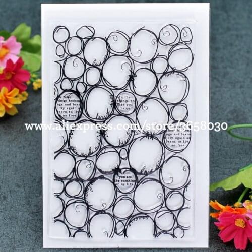 Circle Background Scrapbook DIY photo cards rubber stamp clear stamp transparent stamp 10x15m 8072376