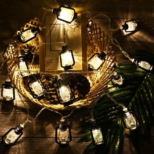 Oil Lamp LED String Lights Christmas Fairy Lights Garland Outdoor Home Decoration Wedding Party Curtain Garden Deco Noel Battery