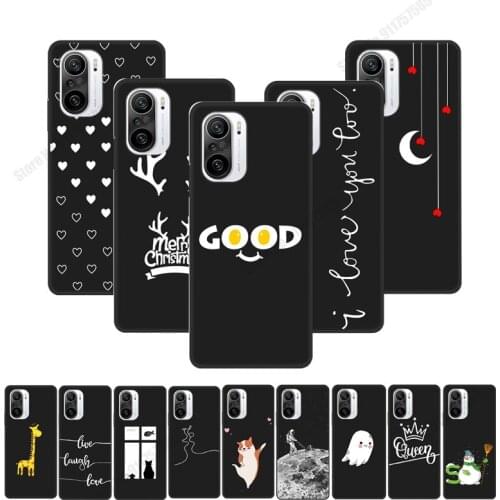 Cartoon Pattern Soft TPU Phone Case For POCO F3 X3 NFC Mi 11 Ultra 10i 10T Lite Silicone Shockproof Cover For Redmi K40 Pro Case