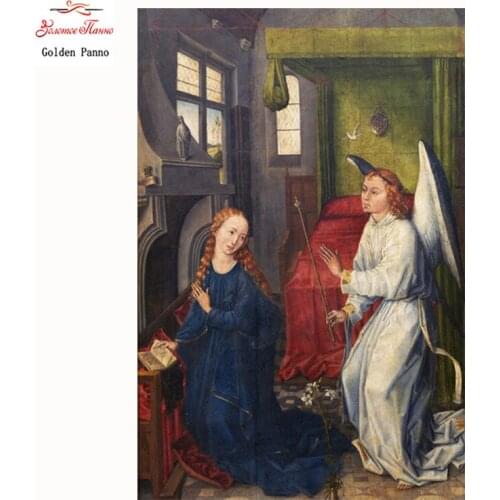 Golden Panno 5d diy full square drill diamond painting embroidery religious stone Diamond Cross Stitch Rhinestone decor 07