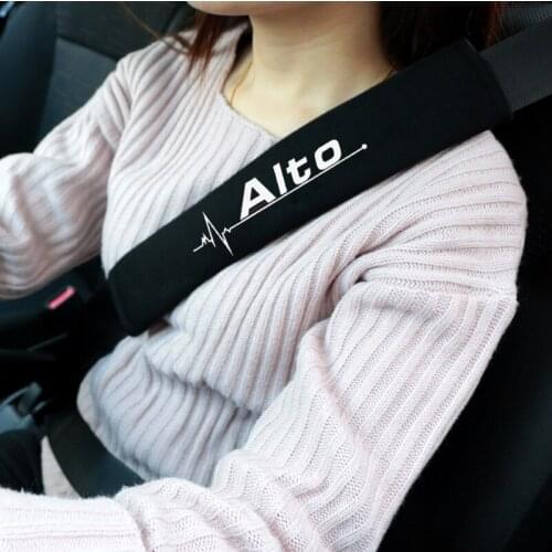 Car Seat Belt Cover Padding Auto Seat Belt Strap Protector Cover Pads for Suzuki Alto Accessories