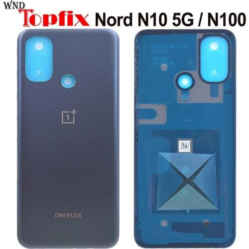 Original For OnePlus Nord N10 5G Back Battery Cover Door Rear Glass Nord N100 Battery Cover Housing + Adhesive