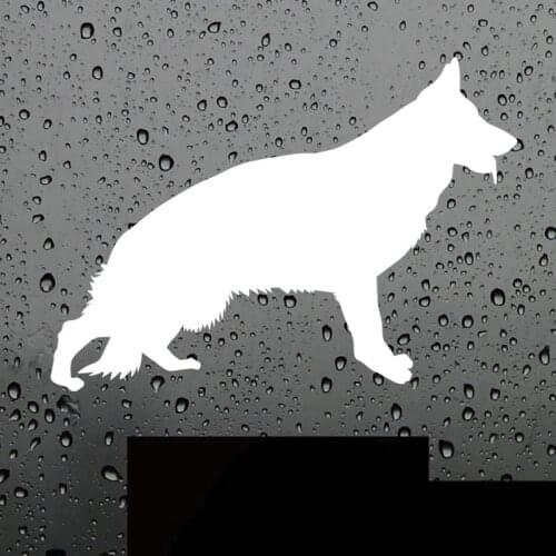 Personality German Shepherd Dog Car Sticker Funny Sticker Styling Removable Decal Good Quality Waterproof Sun Protection Anti-UV