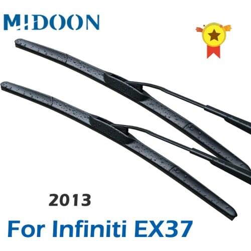MIDOON Front Wiper Blades for Infiniti EX37 Fit Hook Arms 2013