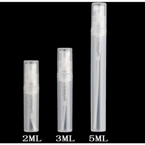 1pcs 2ml 3ml 5ml Portable Perfume Storage Bottles Eco-Friendly PP Mini Sprayer Empty Bottles Traveling Storage Supplies