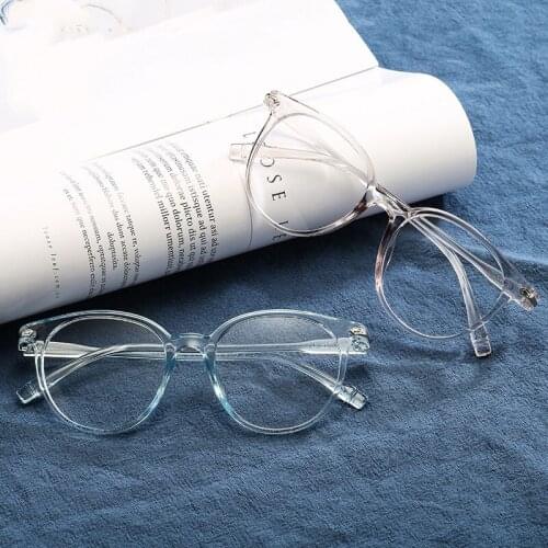 Veshion round glasses men women Transparent Clear Eyeglasses Frame