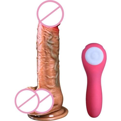 Realistic Dildo Vibrator Heating Big Suction Cup Dildo Soft Penis Phallus Faloimitator Vaginal G-spot Dildo Vibrator Sex Toys