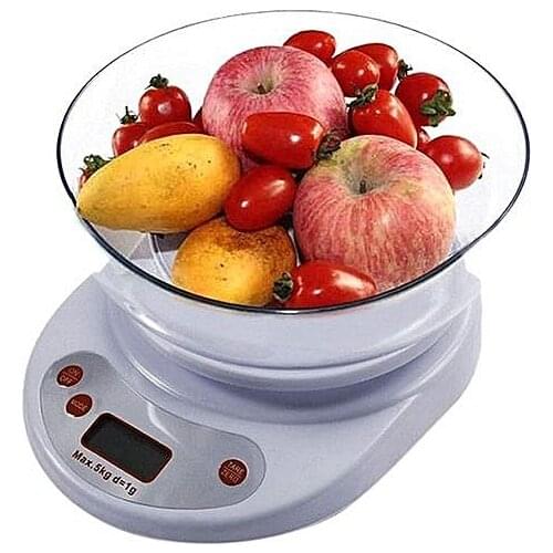 Grey 5 KG Kitchen Scale 1 Gr Precision Weighing Plate Home Accessory Luxury 2021 Kitchen Aid