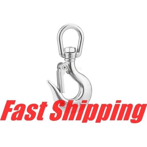 Stainless Steel 304 universal rotating ring hook for boat cargo snap hook crane hook marine rigging hardware Accessories