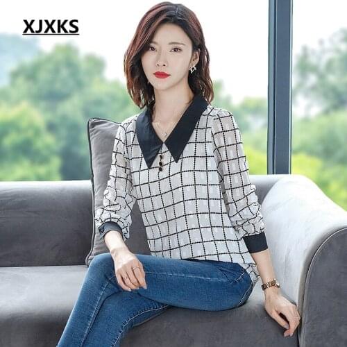 XJXKS Women's Plaid Shirts