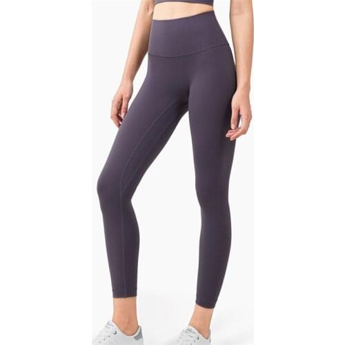 Women Leggings High Waist Gym Yoga Pants One piece Tailoring No T Seam Butt Lifting Fitness Running Sport Girl Sportswear Tights