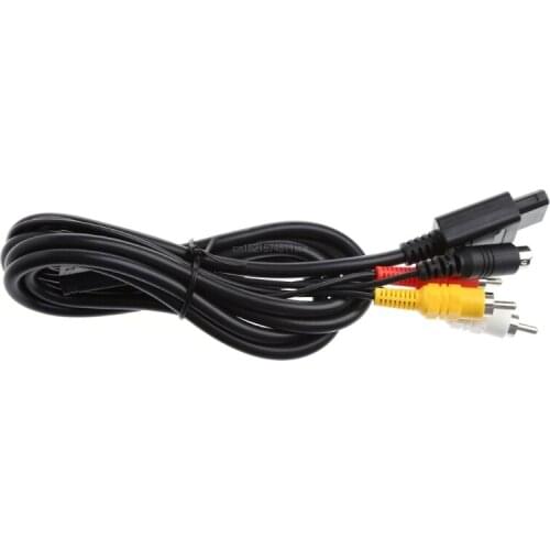 1.8M/6FT Multifunction AV TV S-Video Cable ForNintendo-Gamecube 64 SNES NGC N64