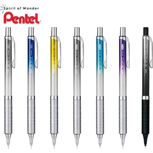 1pcs Pentel Automatic Pencil XPP1005G Gradient Color 0.5/0.3/0.2mm Metal Non-slip Low Center of Gravity Limited 0.3/0.5mm Refill