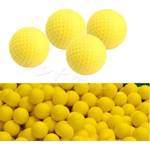 1Pcs Yellow Plastic Soft Golf ball Indoor Outdoor Training Practice Elastic Foam Golf Balls