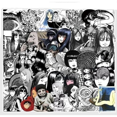 10/30/50PCS Japanese Fujiang Thriller Horror Comics Stickers Decals Car Travel Luggage Guitar Laptop Graffiti Sticker Kid Toy