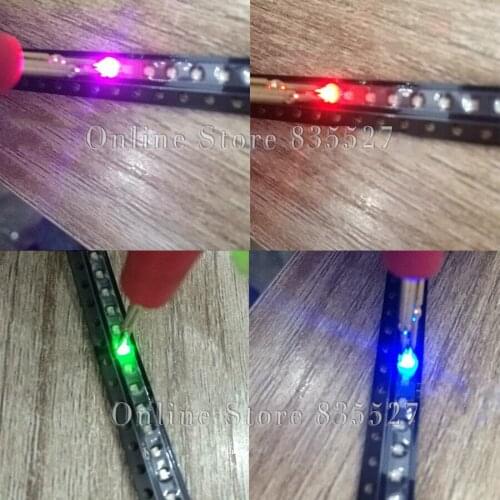 100PCS/LOT 2012 0805 0807 flash fast full color colorful RGB lamp beads SMD red blue green LED light emitting diode leds