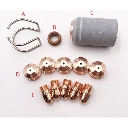 11pcs a lot nozzle electrode spacer retaining cap swirl ring fit A101 A141 P101 P141 Trafimet Air-cooled plasma cutting torch
