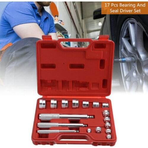 17Pcs Car Garage Tool Set Aluminium Wheel Bearing Race Seal Bush Driver Master Axle Install Remove Tool