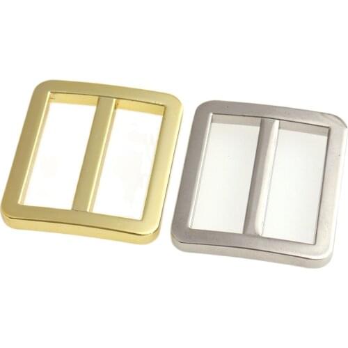 26mm(1inch) Metal Tri-Glides Slider Adjustable Buckle Gold/Silver Shoulder Leather Bag Strap Belt Webbing Rectangle Loop O Ring