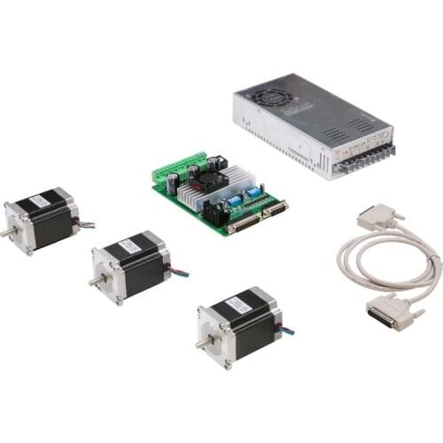 US EU Free Ship 3Axis Nema 23 Stepper Motor 270oz-in 3.0A 23HS8430 & Driver controller board TB6560 CNC Router CNC