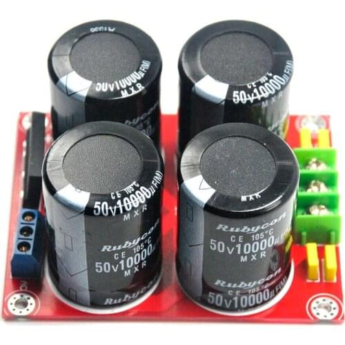 4x 10000uF/50V Filter Capacitor Rectifier Power Supply Amplifier Board