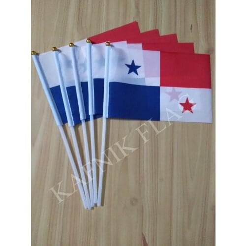 KAFNIK,5pcs Panama 14*21cm hand flag Free Shipping