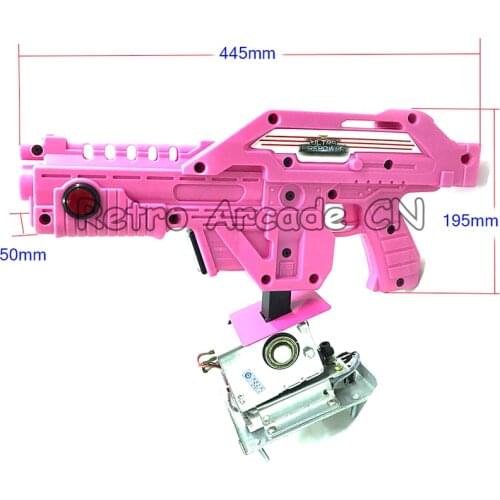 Arcade simulator shooting game machine spare parts shooting gun with sensor for House of Dead/ALIENS/Paradise 3 in 1 game