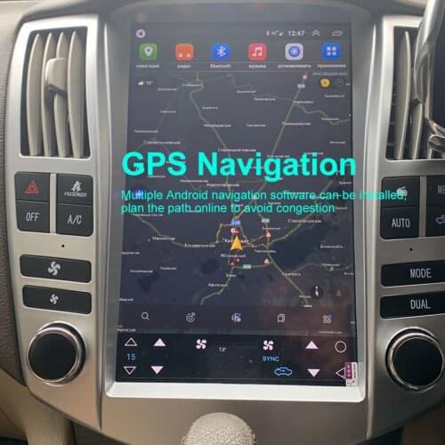 12.1" Tesla Style Android 10.0 Car Radio For Lexus RX RX300 RX330 RX350 RX400 RX450 Car Multimedia Player Auto GPS Navigation